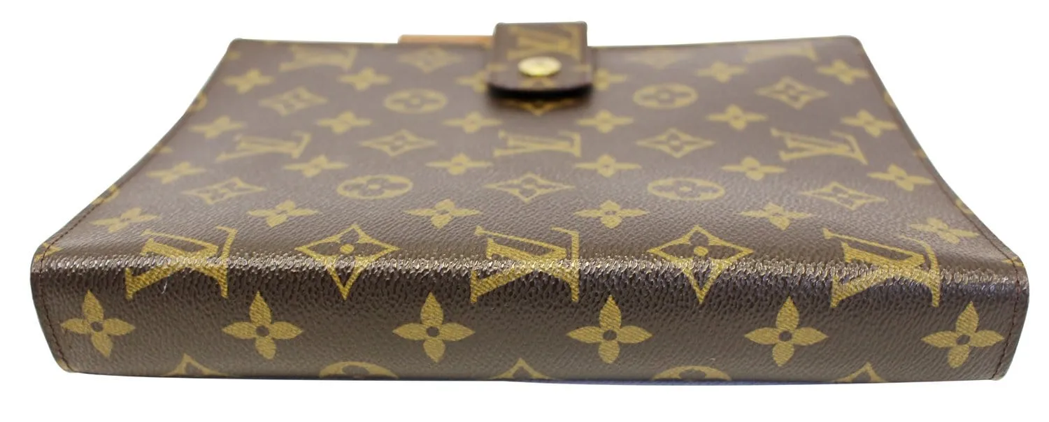 LOUIS VUITTON Monogram Canvas Brown Agenda GM Day Planner Cover