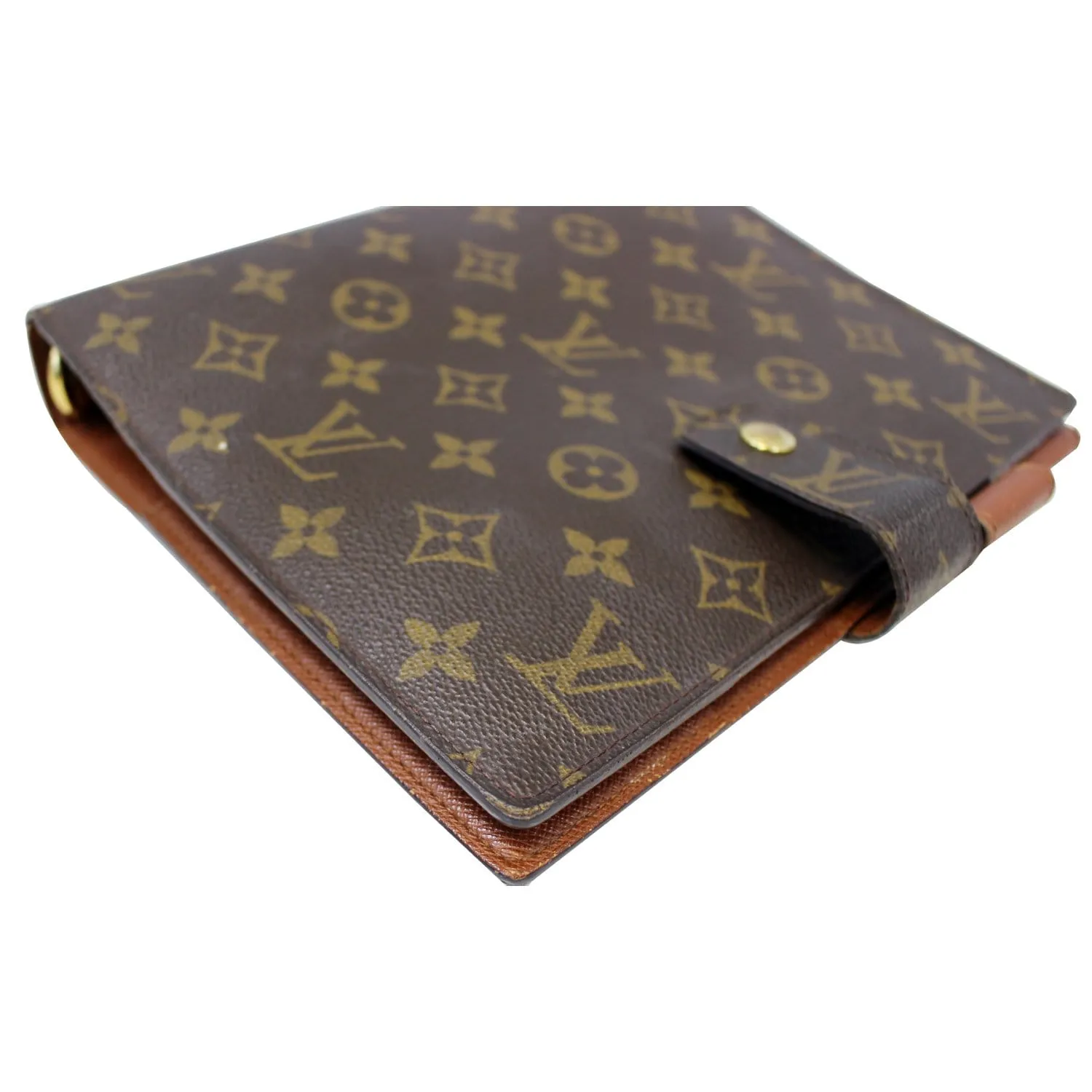 LOUIS VUITTON Monogram Canvas Brown Agenda GM Day Planner Cover