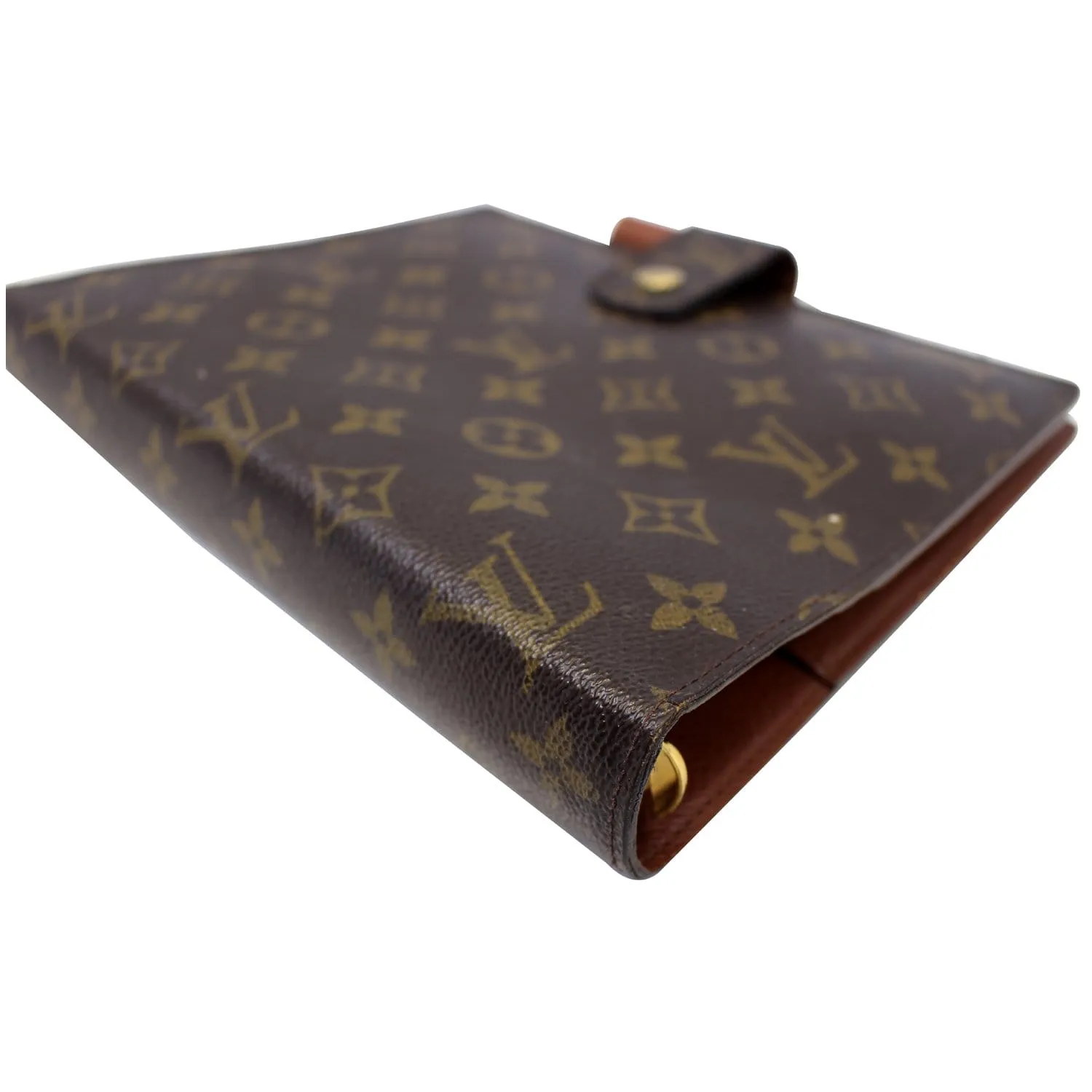 LOUIS VUITTON Monogram Canvas Brown Agenda GM Day Planner Cover