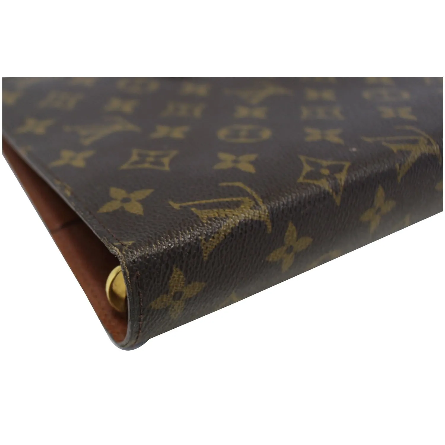 LOUIS VUITTON Monogram Canvas Brown Agenda GM Day Planner Cover