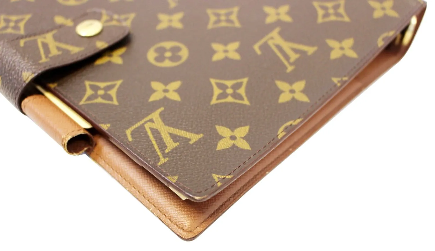 LOUIS VUITTON Monogram Canvas Brown Agenda GM Day Planner Cover