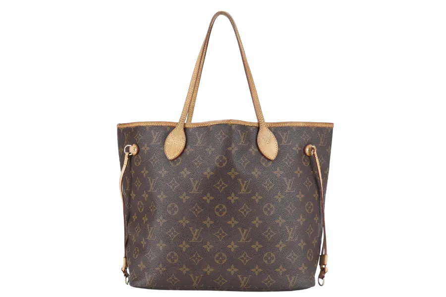LOUIS VUITTON NEVERFULL M46975 MONOGRAM CANVAS GOLD HARDWARE NO DUST COVER