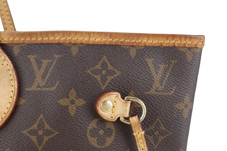 LOUIS VUITTON NEVERFULL M46975 MONOGRAM CANVAS GOLD HARDWARE NO DUST COVER