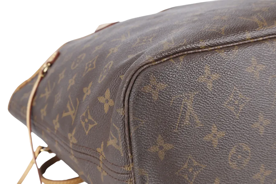 LOUIS VUITTON NEVERFULL M46975 MONOGRAM CANVAS GOLD HARDWARE NO DUST COVER