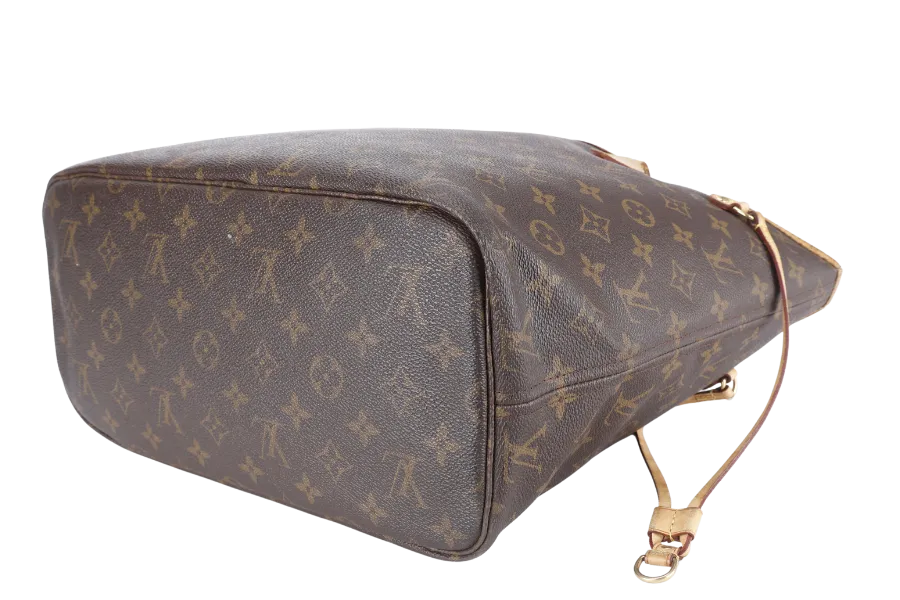 LOUIS VUITTON NEVERFULL M46975 MONOGRAM CANVAS GOLD HARDWARE NO DUST COVER