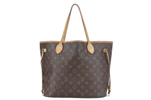 LOUIS VUITTON NEVERFULL M46975 MONOGRAM CANVAS GOLD HARDWARE NO DUST COVER