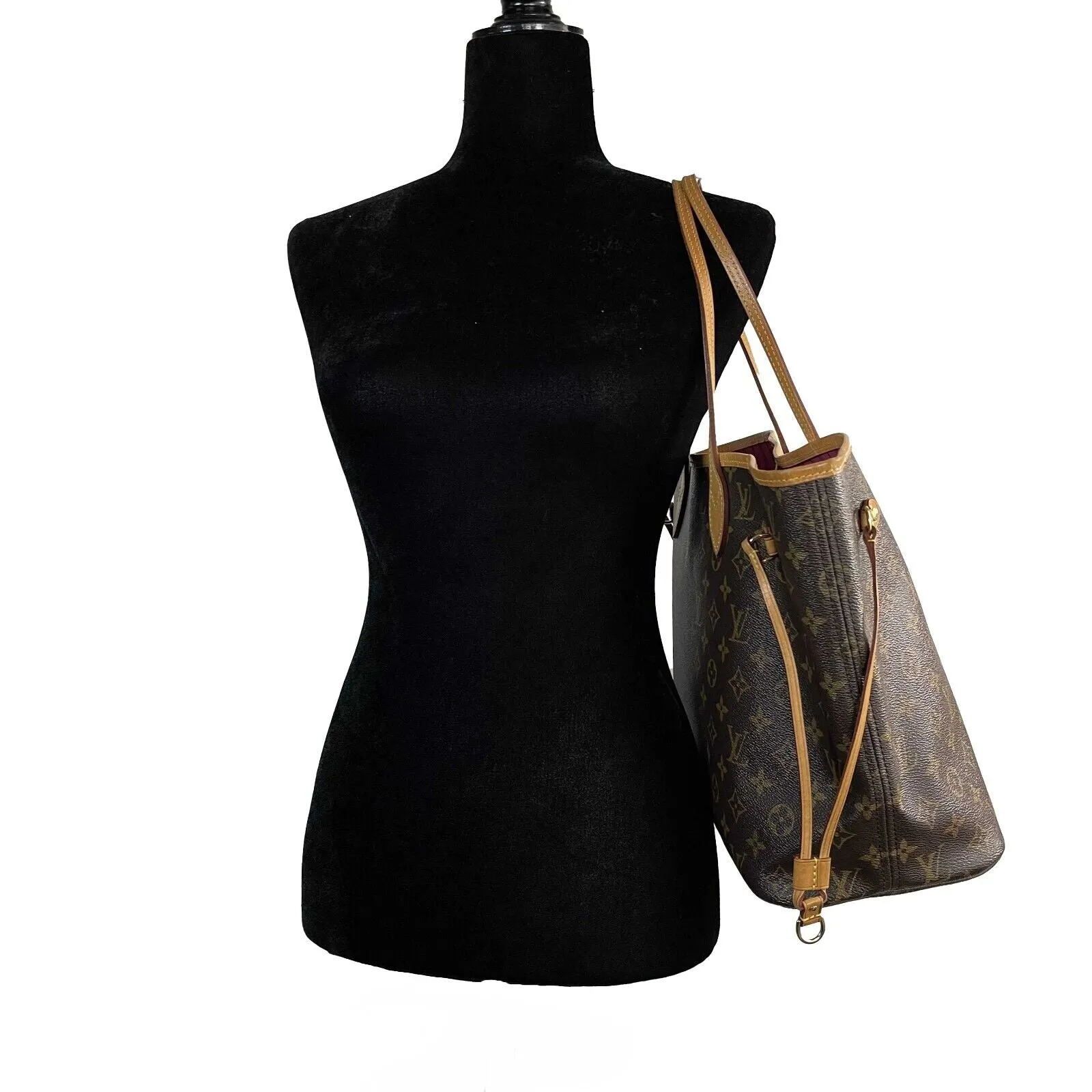 Louis Vuitton - Pristine LV Neverfull MM - Brown Monogram Canvas Tote - FULL KIT