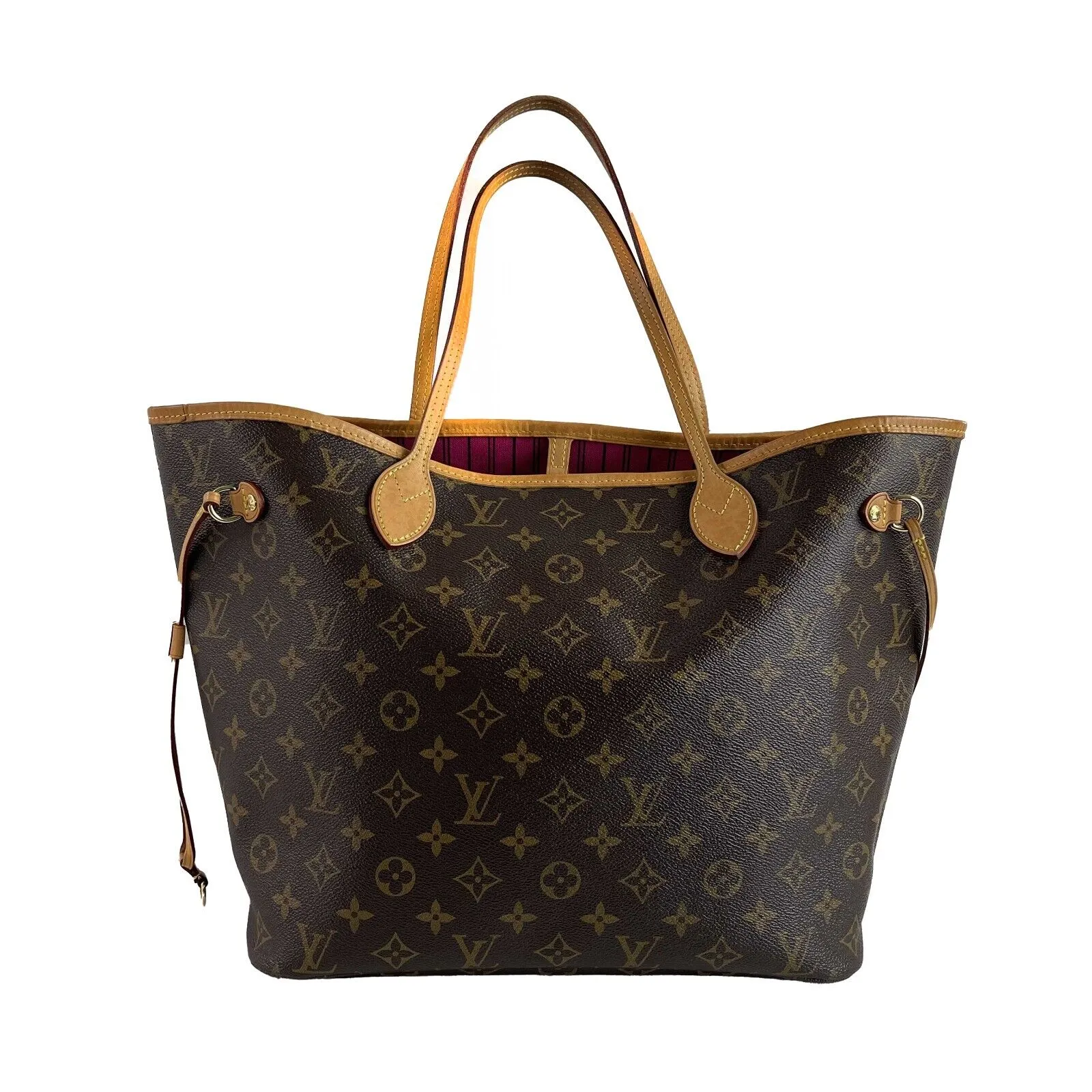 Louis Vuitton - Pristine LV Neverfull MM - Brown Monogram Canvas Tote - FULL KIT