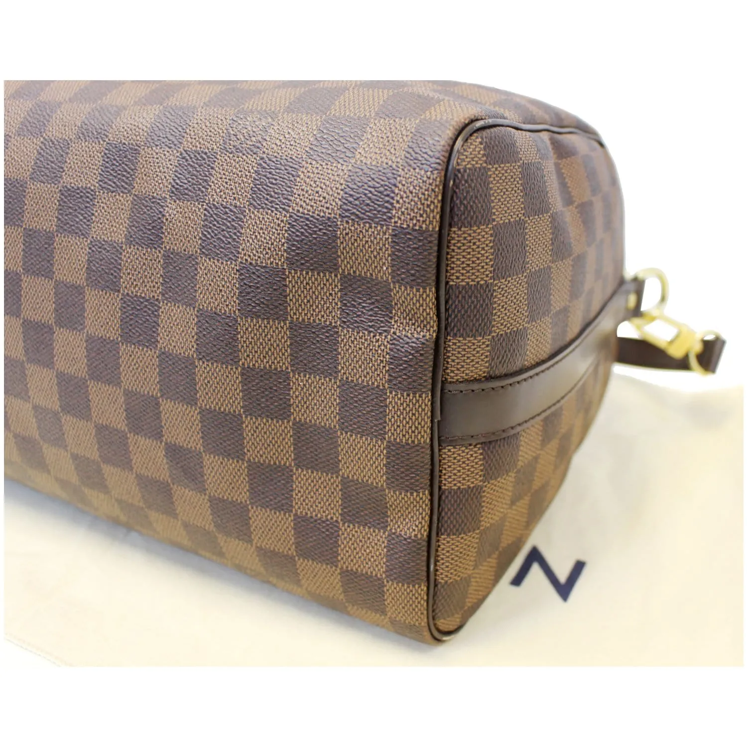 LOUIS VUITTON Speedy 30 Bandouliere Damier Ebene Shoulder Bag Brown