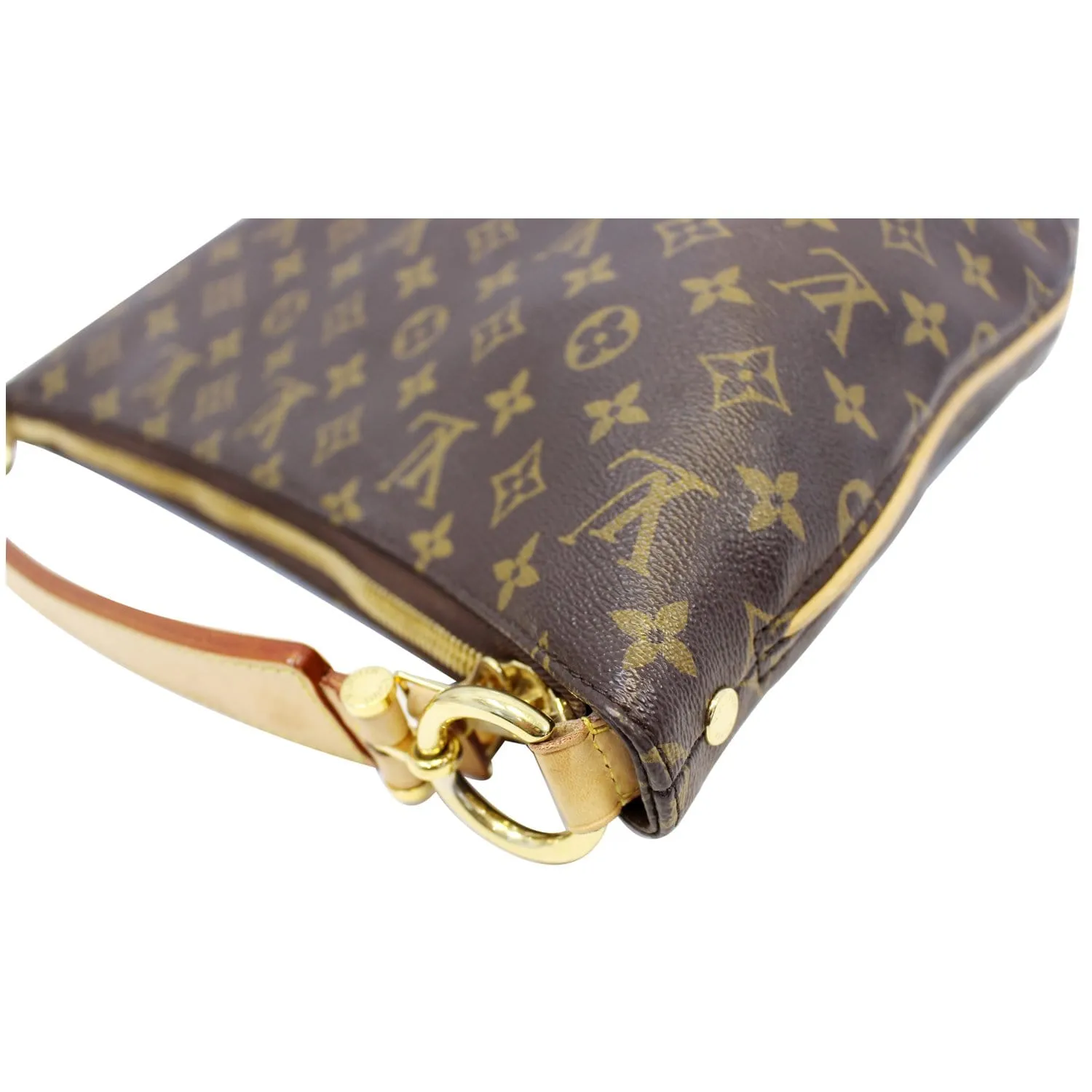 LOUIS VUITTON Sully PM Monogram Canvas Shoulder Bag Brown