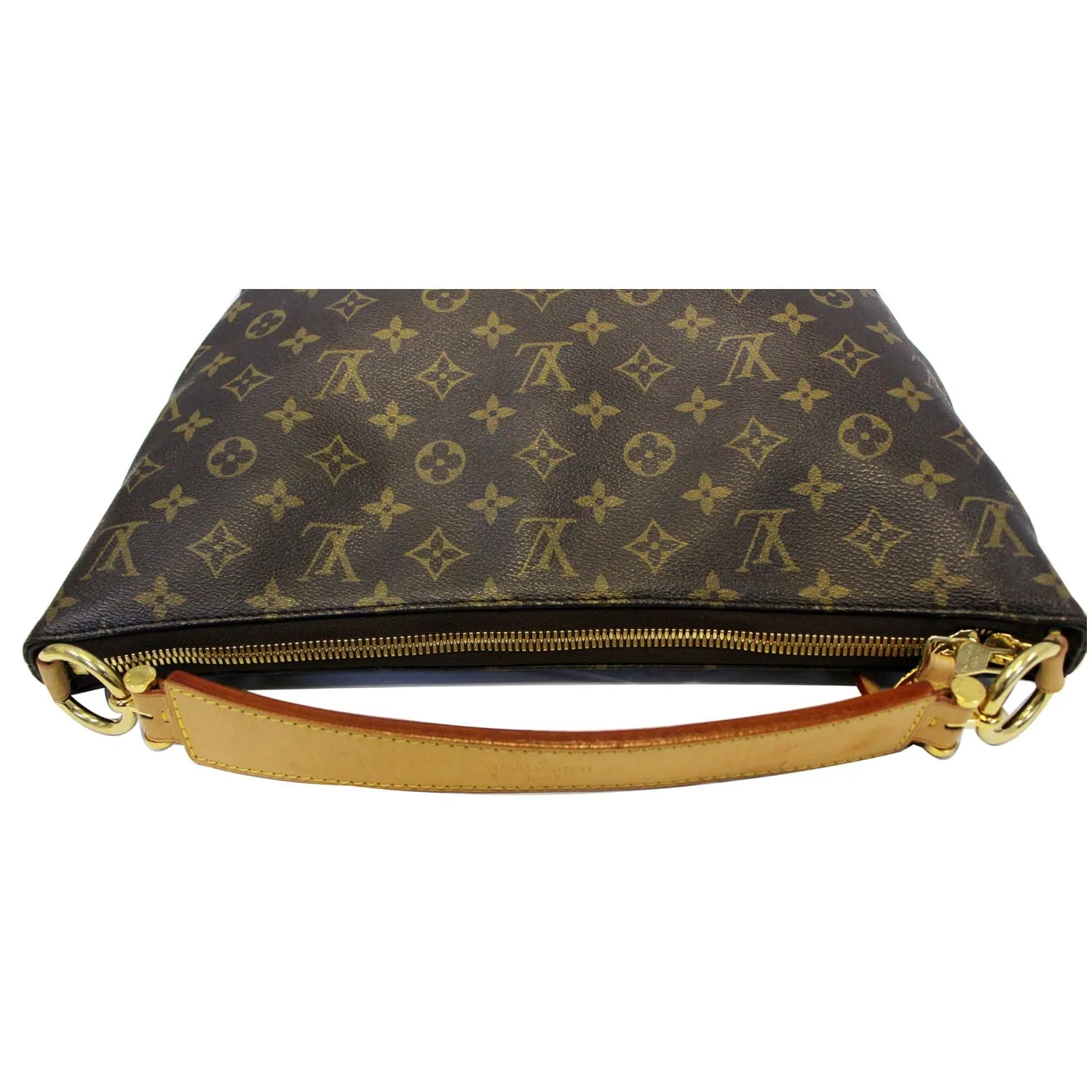 LOUIS VUITTON Sully PM Monogram Canvas Shoulder Bag Brown