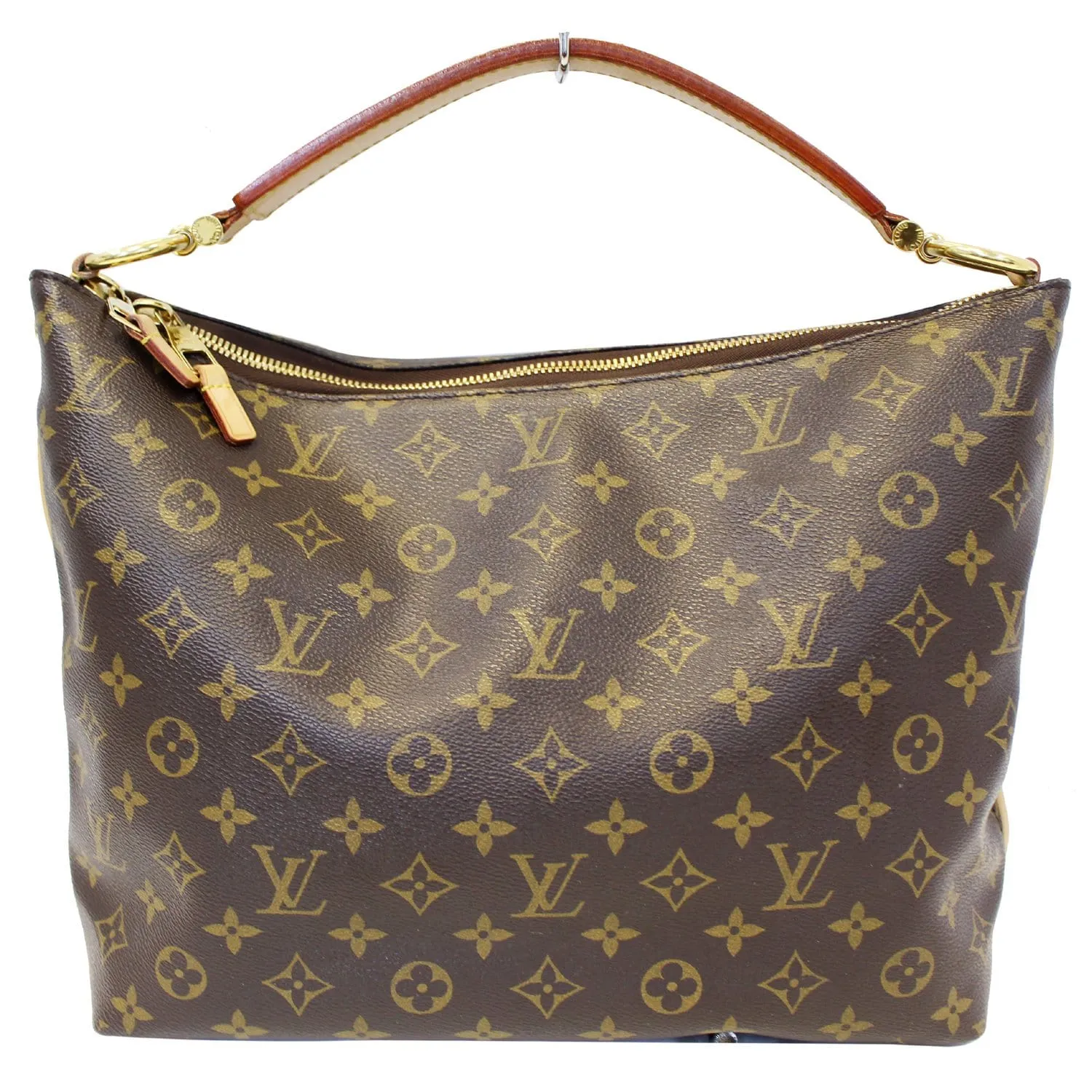 LOUIS VUITTON Sully PM Monogram Canvas Shoulder Bag Brown
