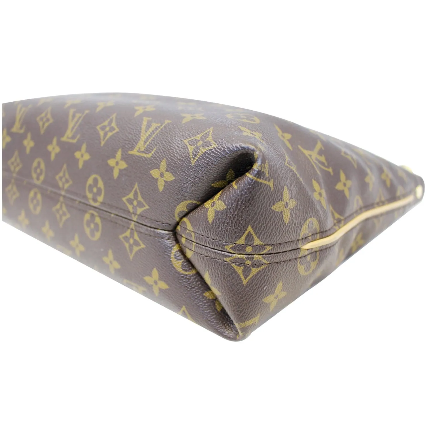 LOUIS VUITTON Sully PM Monogram Canvas Shoulder Bag Brown