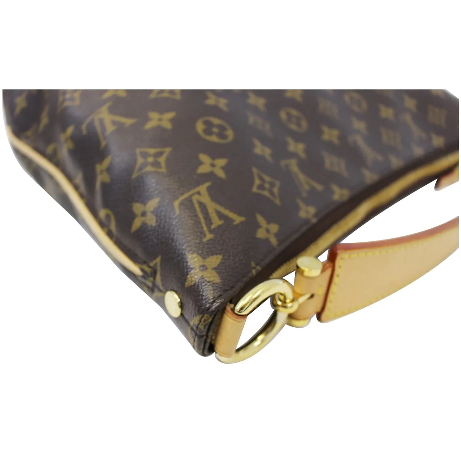 LOUIS VUITTON Sully PM Monogram Canvas Shoulder Bag Brown