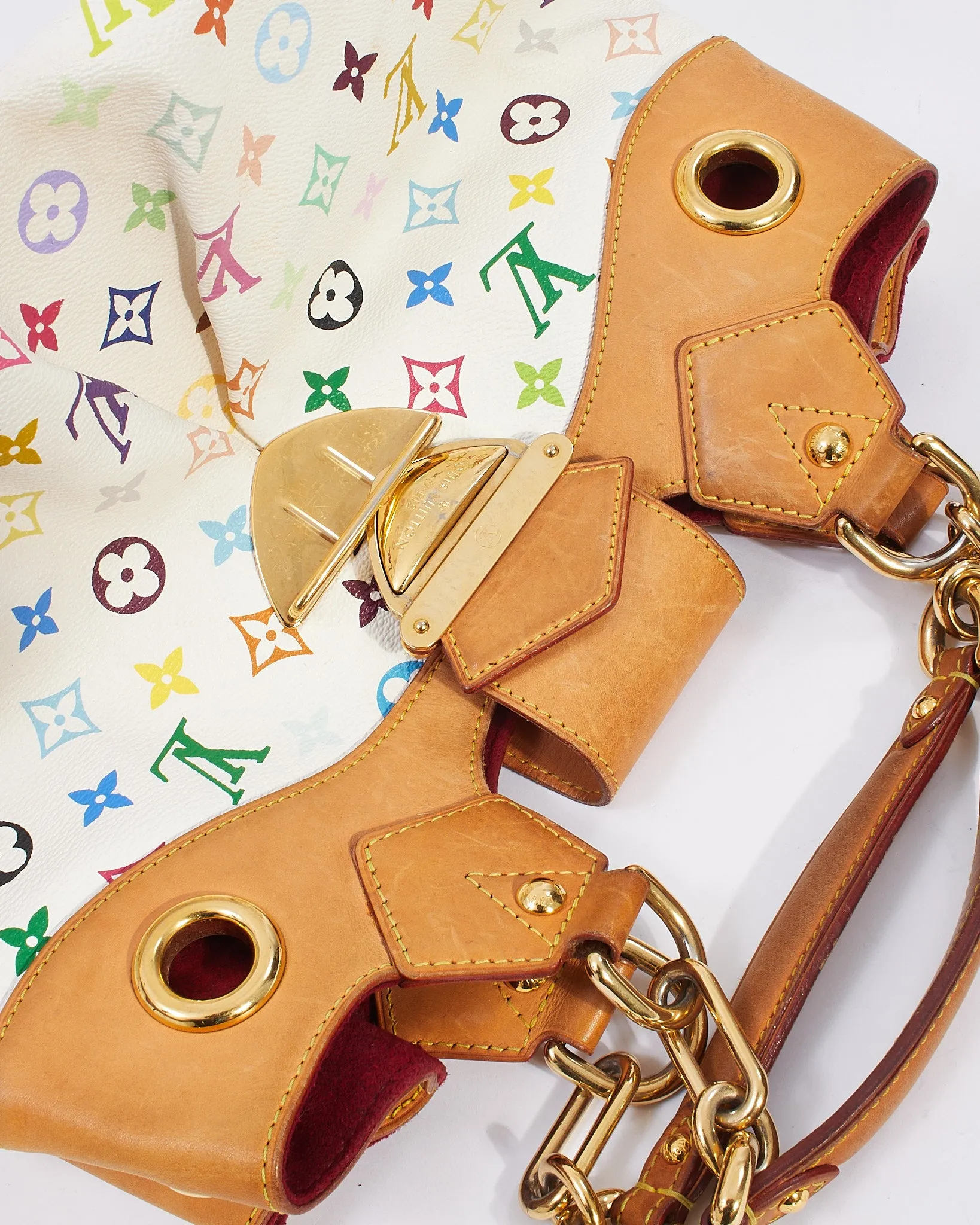 Louis Vuitton White Monogram Multicolore Ursula Bag