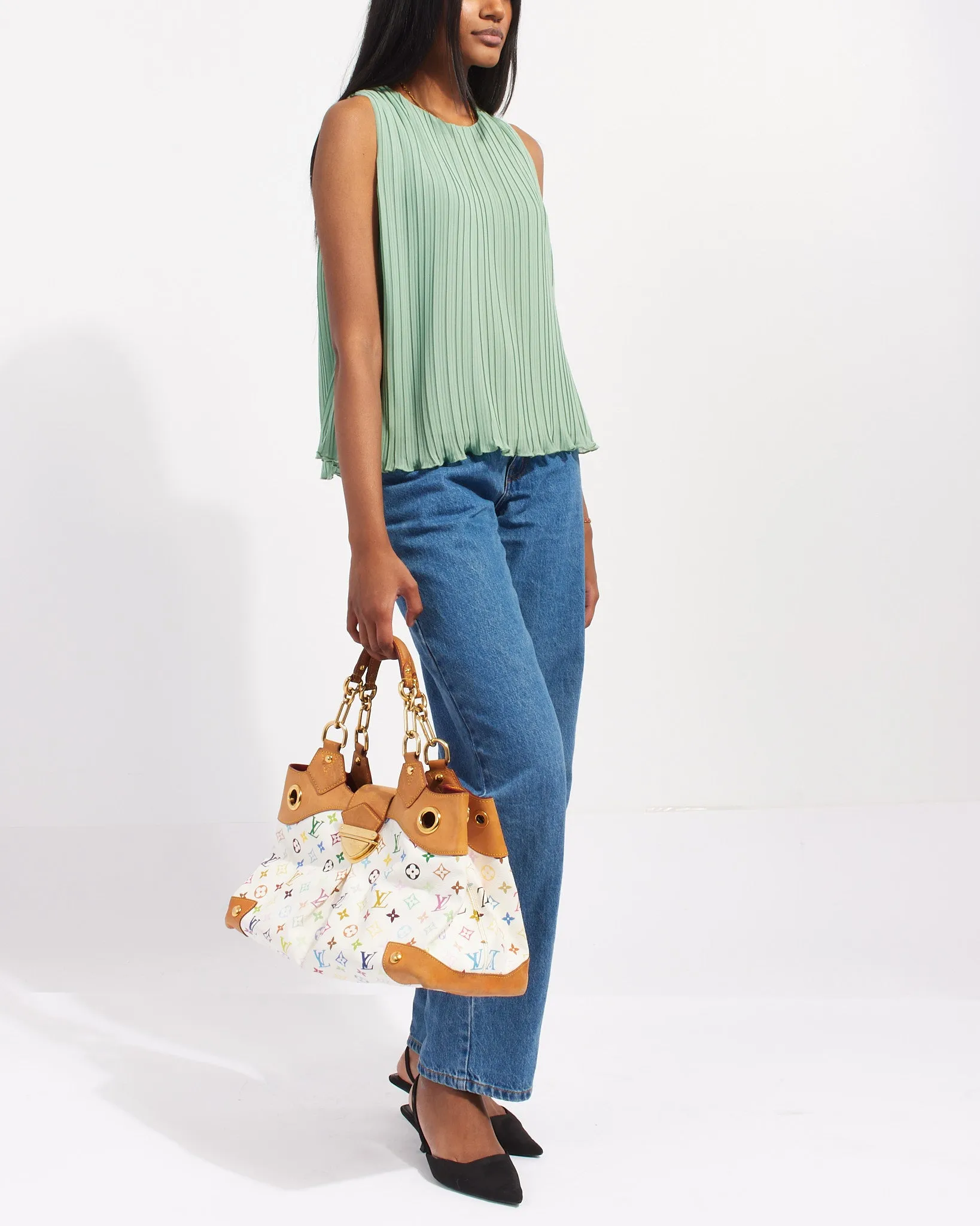 Louis Vuitton White Monogram Multicolore Ursula Bag