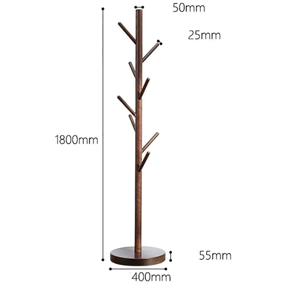 LUHEN Pure Solid Wood Hanger Floor Red Oak Hanging Clothes Rack Bedroom American Minimalist niture
