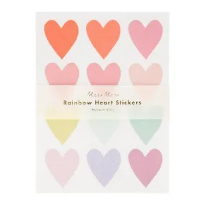 Meri Meri Pastel Glitter Heart Stickers