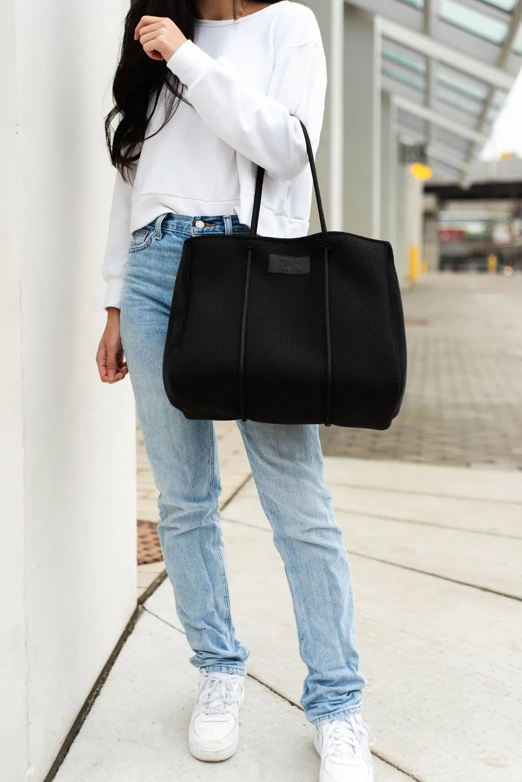 Midnight Neoprene Tote