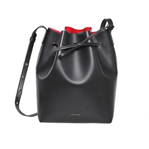 MINI bucket bag mansur women Split leather MINI shoulder bag