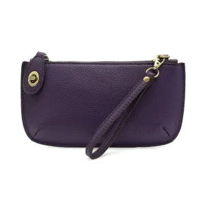 Mini Crossbody Wristlet Clutch in Midnight Purple
