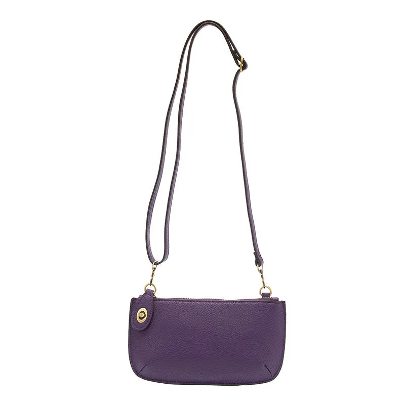 Mini Crossbody Wristlet Clutch in Midnight Purple