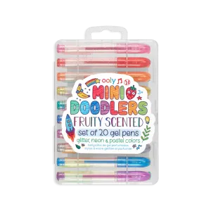 Mini Doodlers Fruity Scented Gel Pens - Set of 20