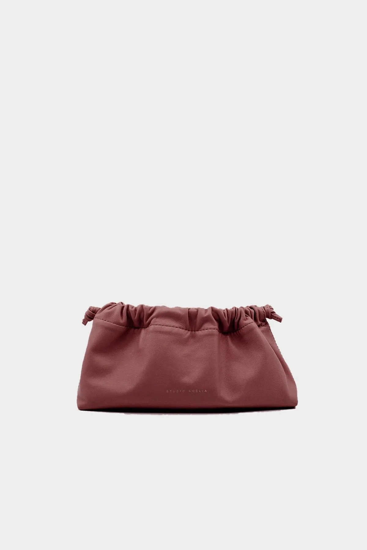 Mini Drawstring Bag in Bordeaux