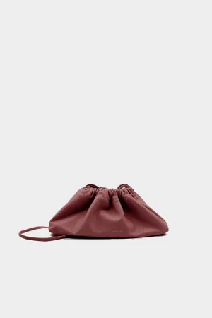 Mini Drawstring Bag in Bordeaux