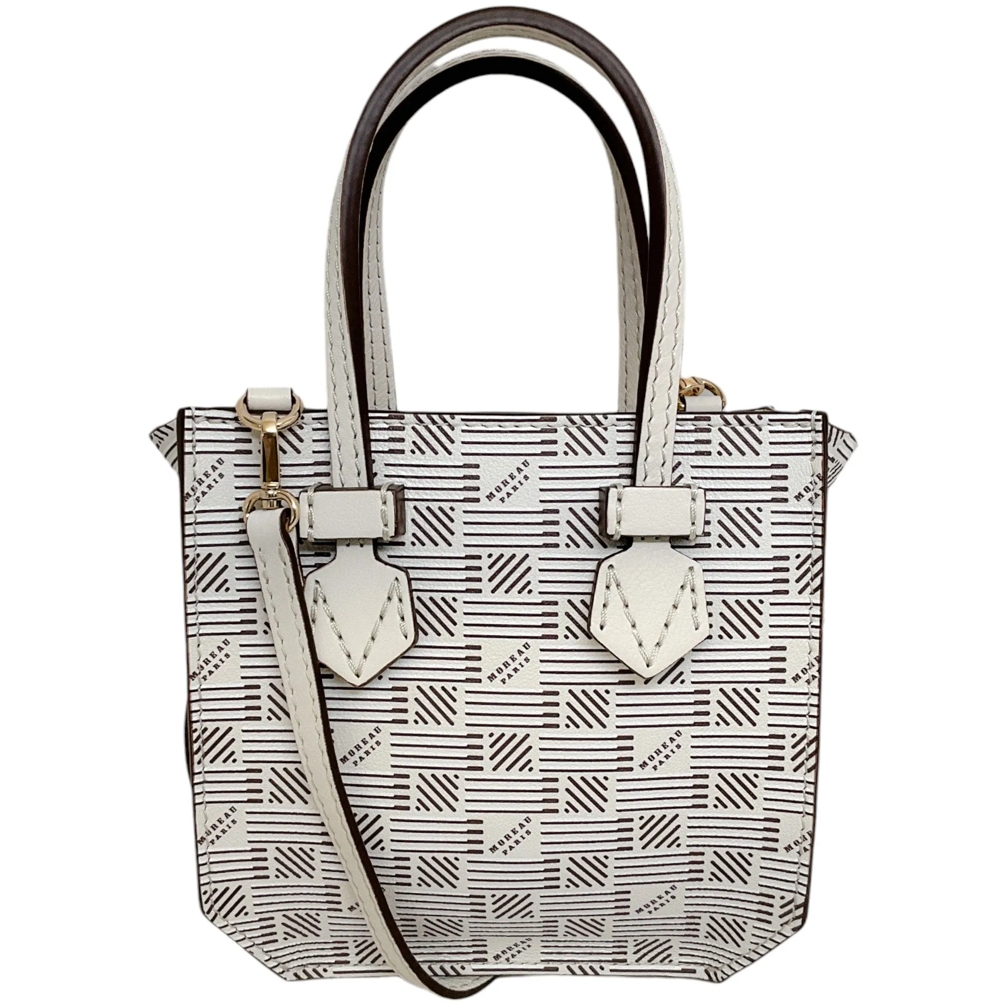 Moreau White Mini Bregancon Zipped Tote Bag
