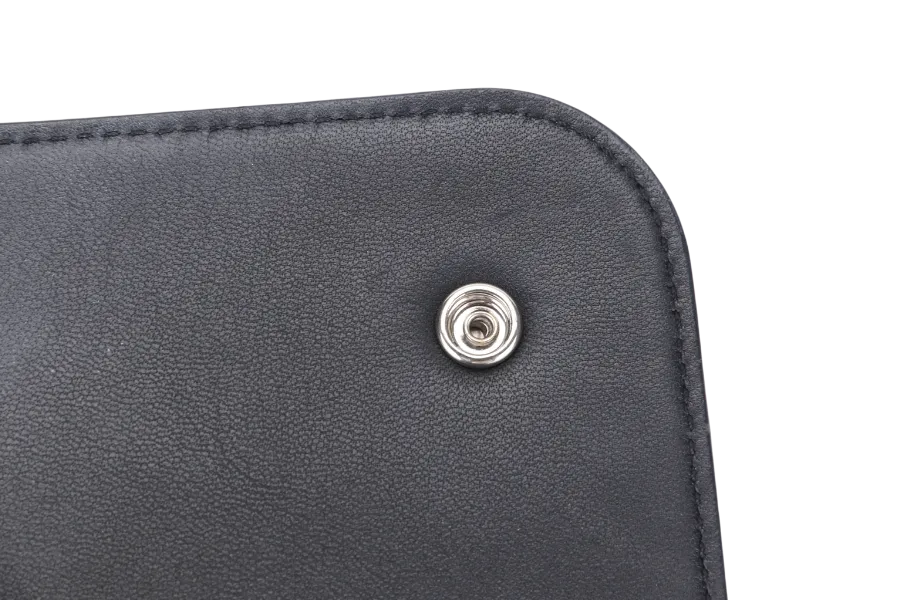 MULBERRY CLIFTON SHOULDER BAG BLACK CROSSBOARDED CALFSKIN BRUSHED SILVER HARDWARE WITH CHAIN STRAP AND DUST COVER