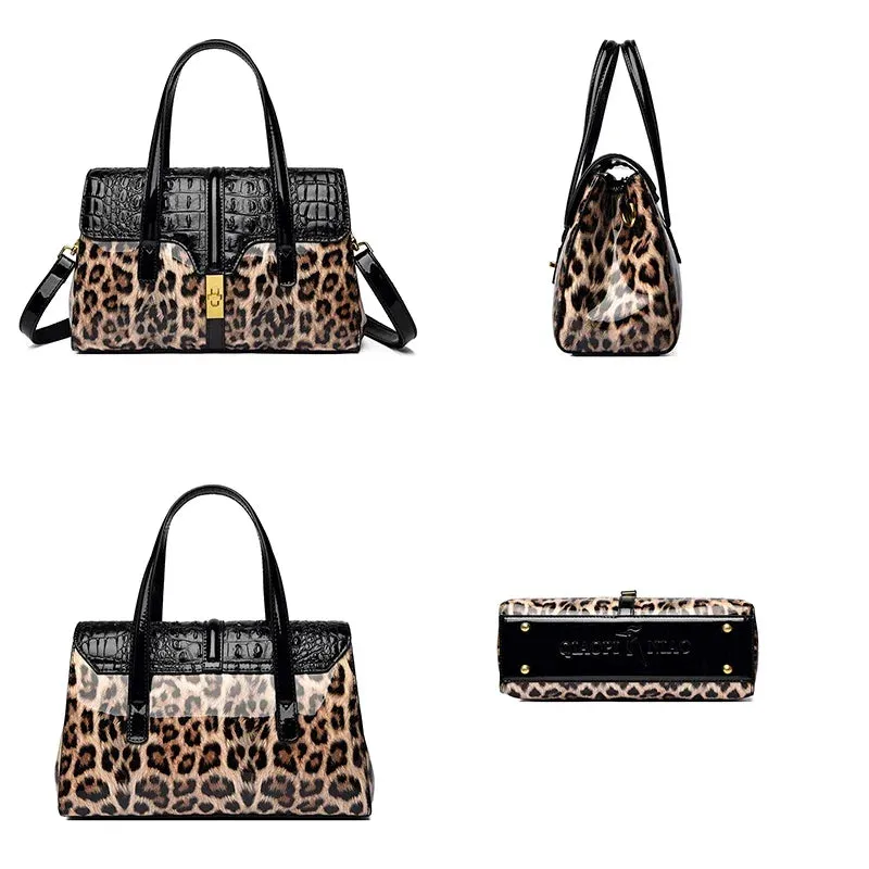 Multiple Styles Leopard Pattern Leather Women's Handbags Luxury Fashion Lady Tote Bag Designer Shoulder Messenger Bags Sac