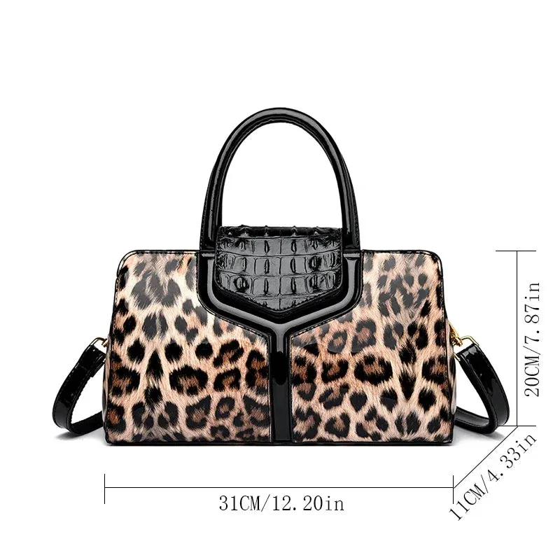 Multiple Styles Leopard Pattern Leather Women's Handbags Luxury Fashion Lady Tote Bag Designer Shoulder Messenger Bags Sac