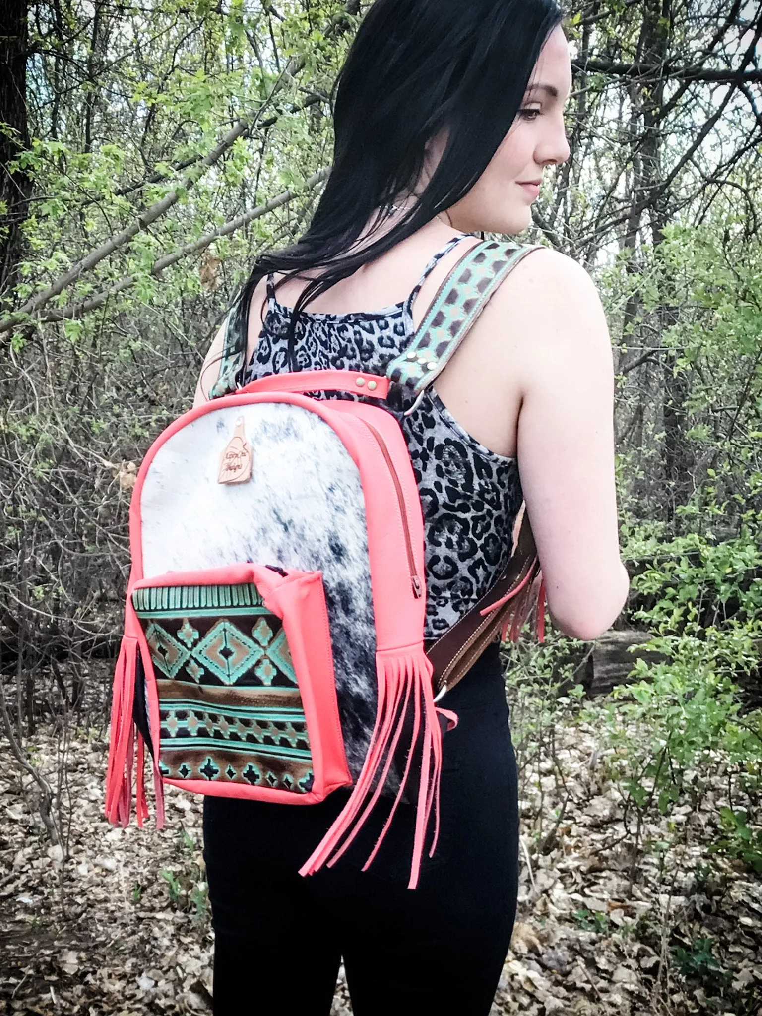 Nash Pink & Navajo Backpack 1057
