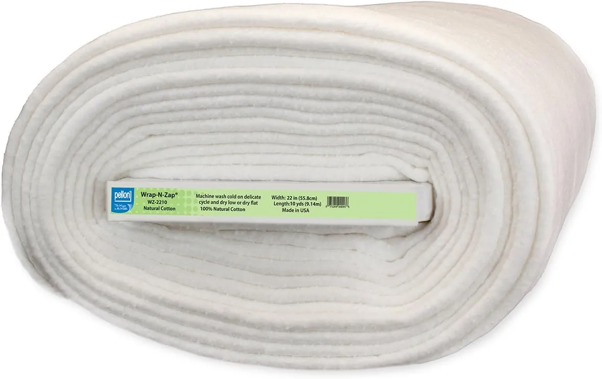 New Pellon Wrap-N-Zap Microwave Projects Batting, 22" x 10 Yard Board, Natural Retails $75 