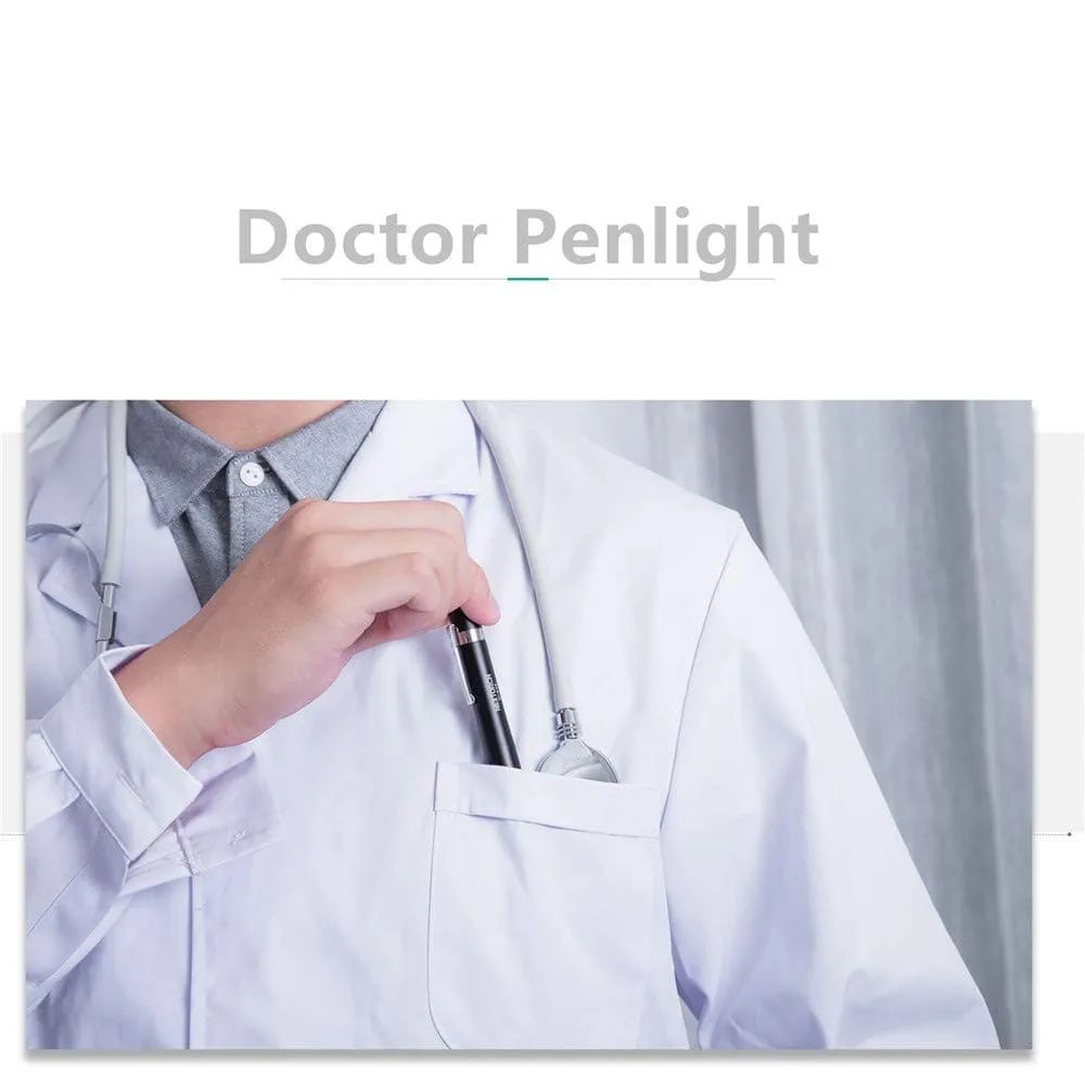 Nextorch Dr.K3S Medical LED Pen Light, Penlight with Pupil Gauge for Doctors and Nurses, Portable Diagnostic Pen Torch Light with Pocket Clip, AAA Battery Included