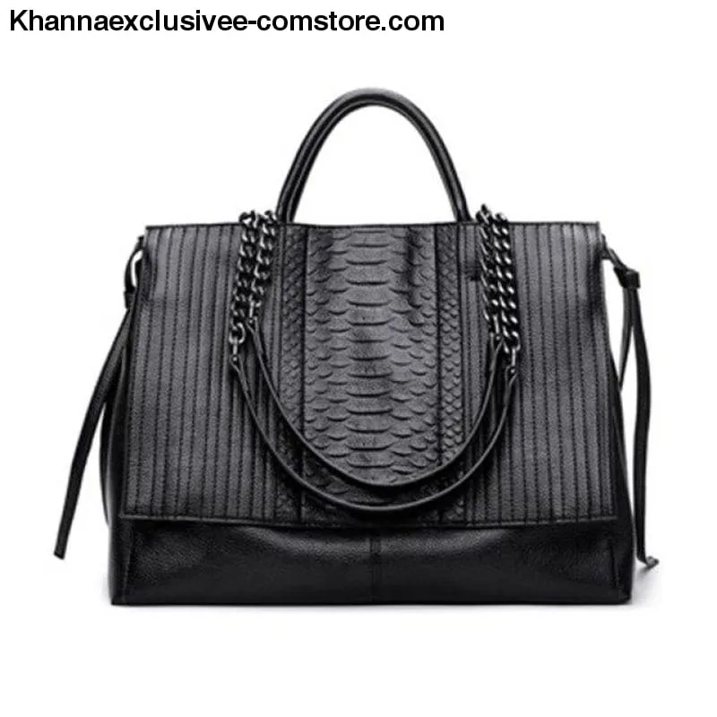 NIGEDU Branded designer Ladies luxury crocodile leather handbag Women's Chain shoulder bag Purse