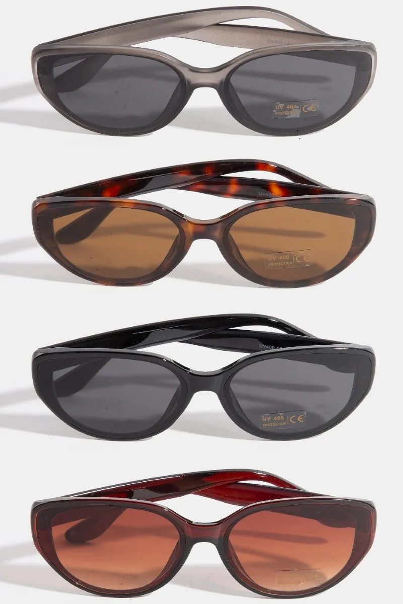 Octavia Thin Oval Sunglasses (Assorted)