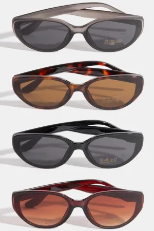 Octavia Thin Oval Sunglasses (Assorted)