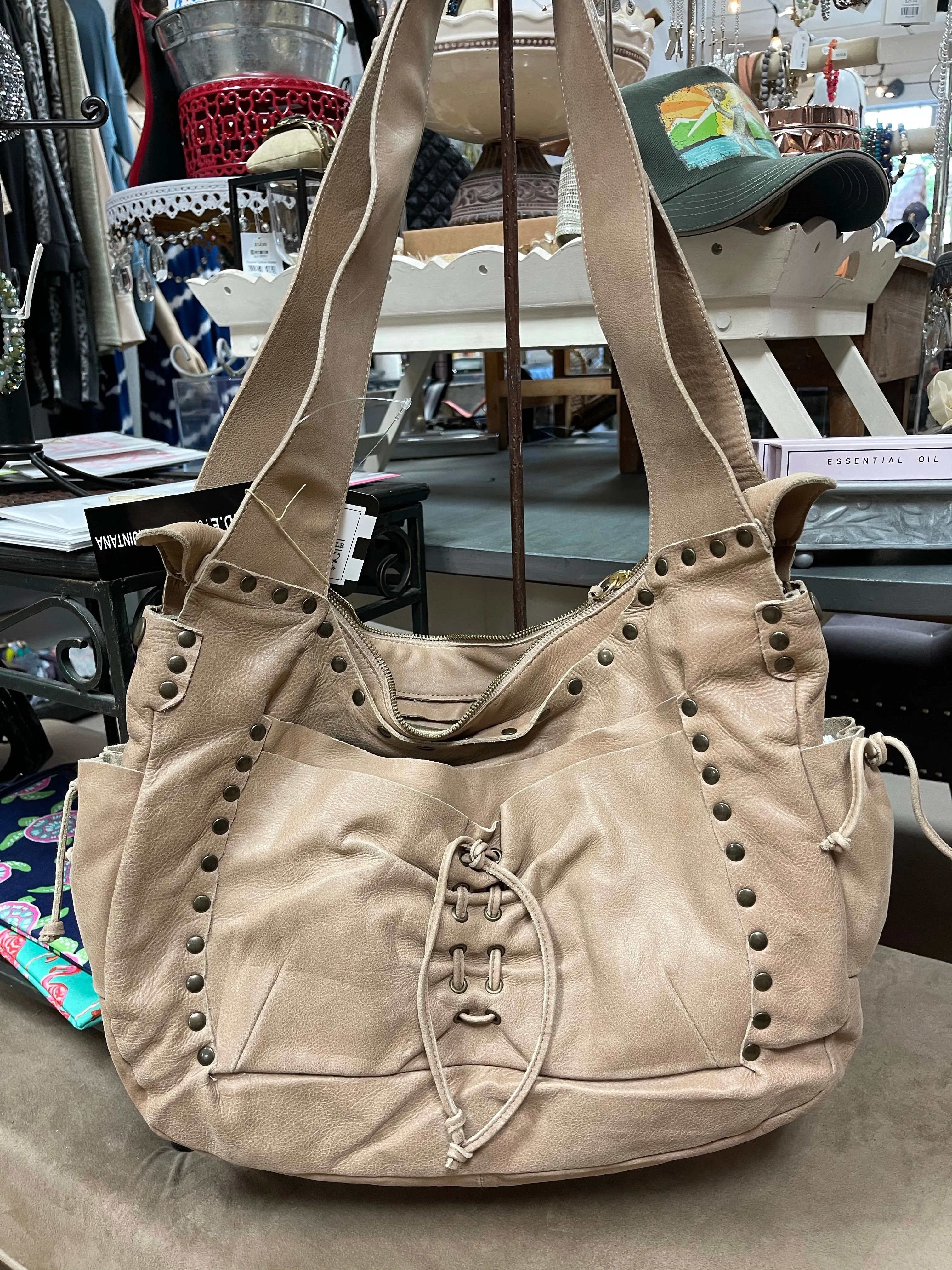 Paulina Quintana Leather Hobo Bag