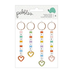 Pebbles Kid At Heart Beaded Tassels 4/Pkg*