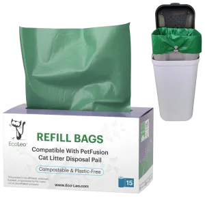 PetFusion Pet Waste Litter Disposal Pail Compatible Liners