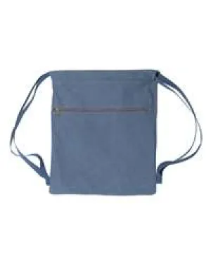Pigment-Dyed Canvas Drawstring Bag