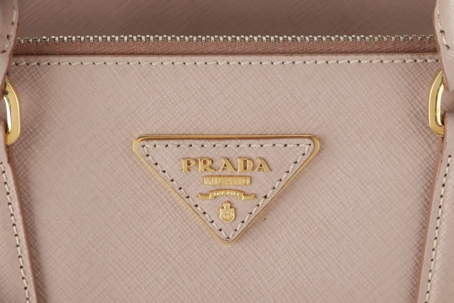 PRADA GALLERIA (BN1802) LIGHT PINK VITELLO DAINO LEATHER GOLD HARDWARE NO DUST COVER