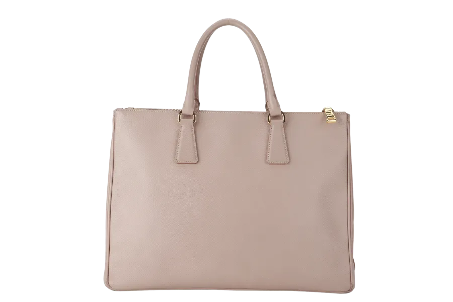 PRADA GALLERIA (BN1802) LIGHT PINK VITELLO DAINO LEATHER GOLD HARDWARE NO DUST COVER