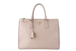 PRADA GALLERIA (BN1802) LIGHT PINK VITELLO DAINO LEATHER GOLD HARDWARE NO DUST COVER