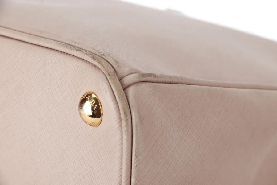 PRADA GALLERIA (BN1802) LIGHT PINK VITELLO DAINO LEATHER GOLD HARDWARE NO DUST COVER