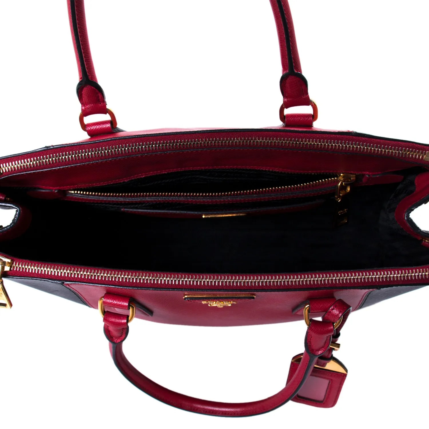 Prada Galleria Double Zip Tote Bag