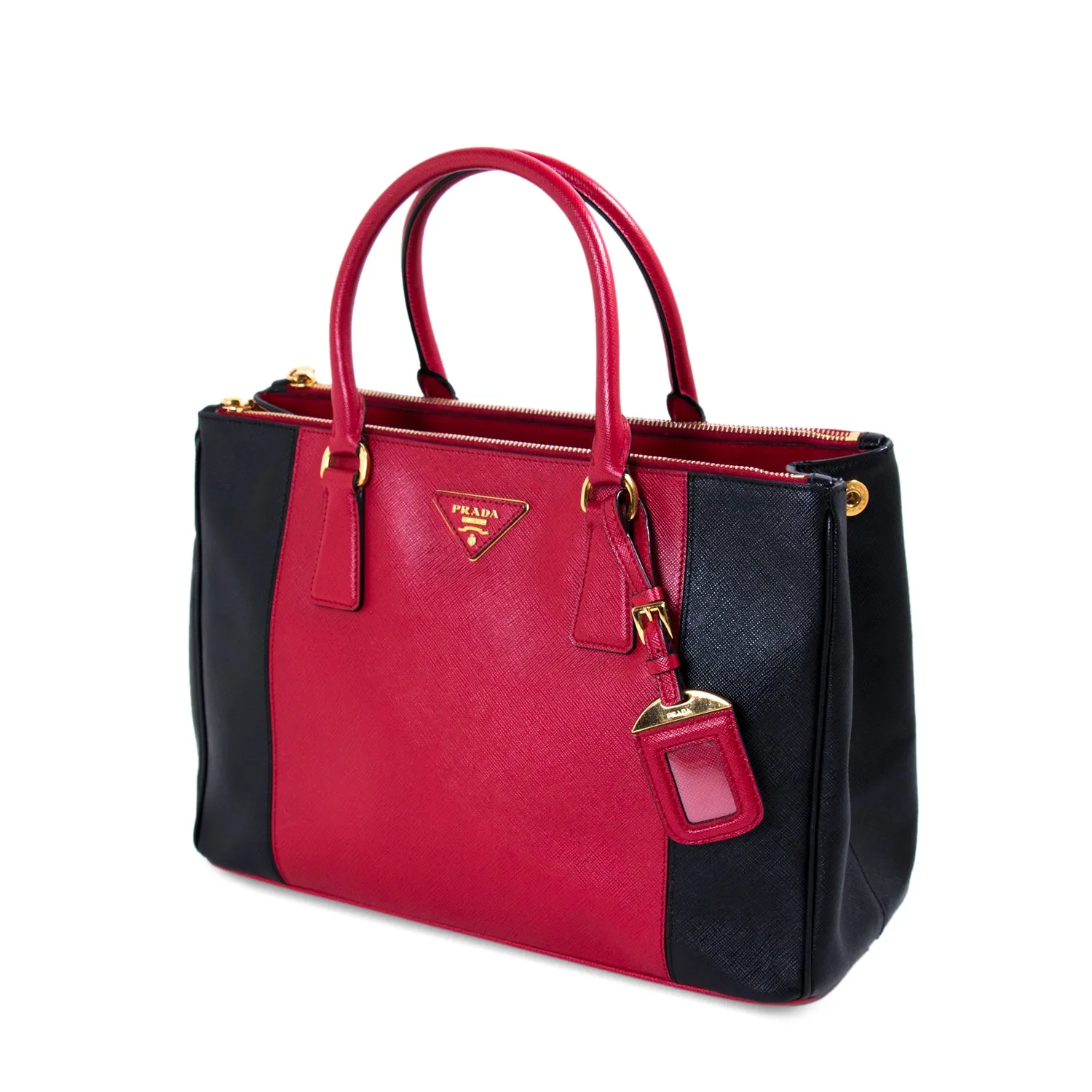Prada Galleria Double Zip Tote Bag