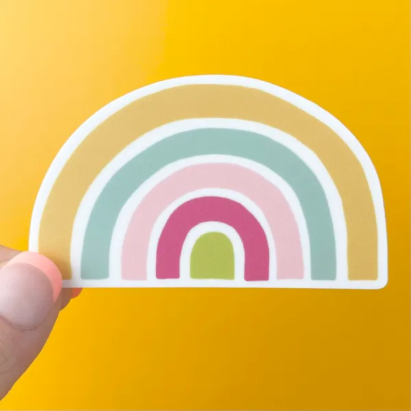 Rainbow Cute Simple Modern Vinyl Sticker